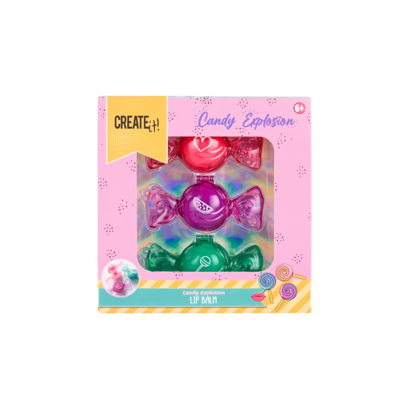 Create It 3'lü Dudak Balmı Seti - Candy Explosion