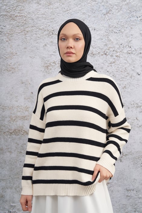 BAMBU KRAŞ DESEN ŞAL - SİYAH