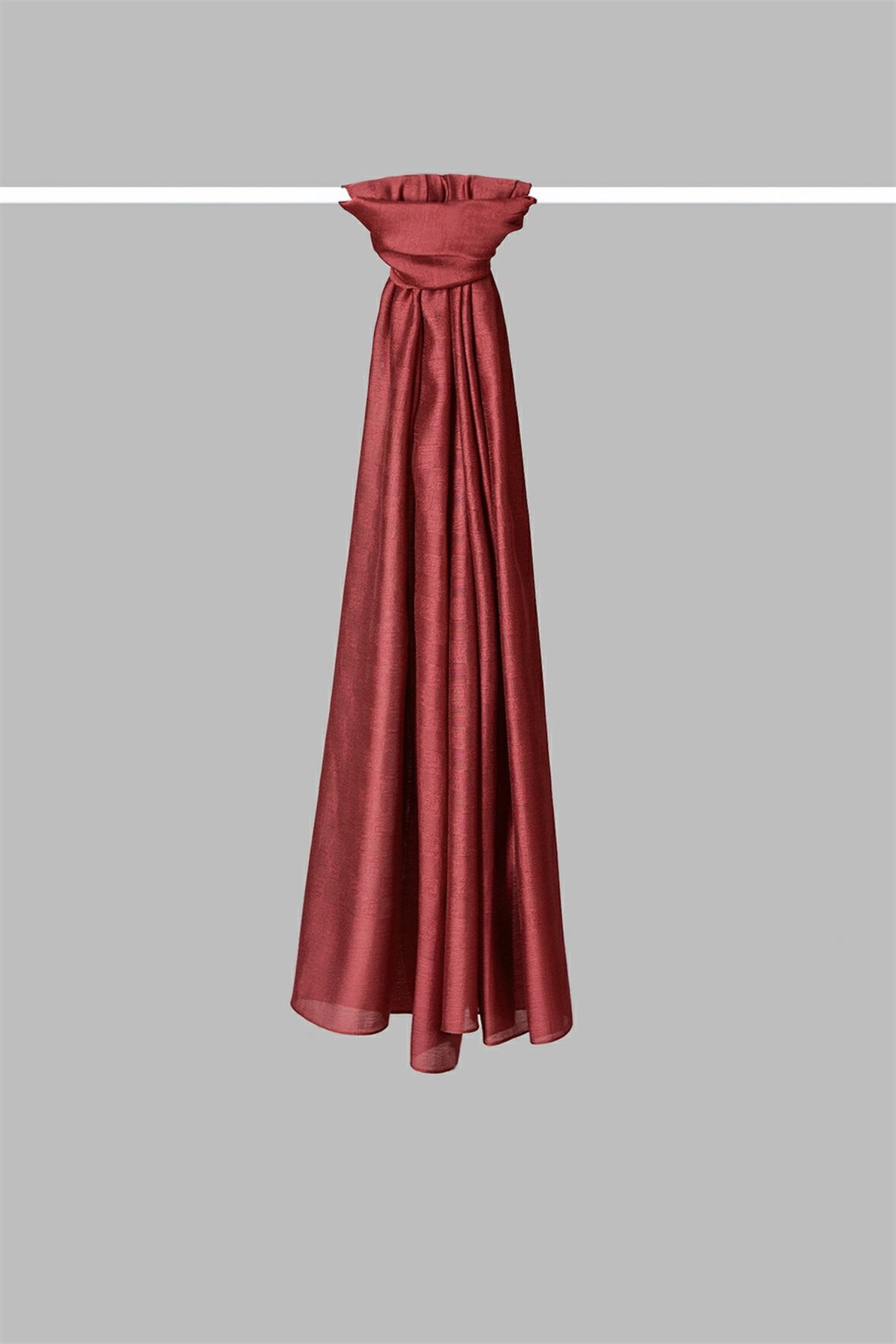 FREYA  MONOGRAM ŞAL - BORDO