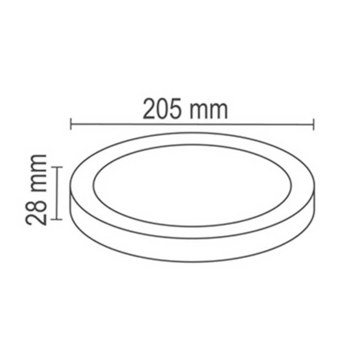18Watt Sıva Üstü Yuvarlak Led Panel Armatür (Beyaz Işık)