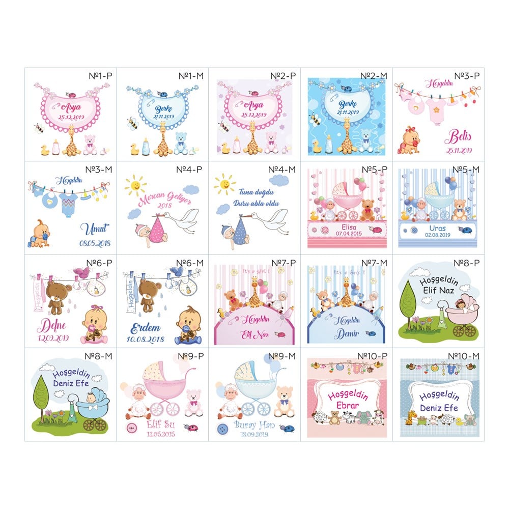 Baby Shower Lavanta Kesesi Bebek Şekeri Oyuncak Ayım