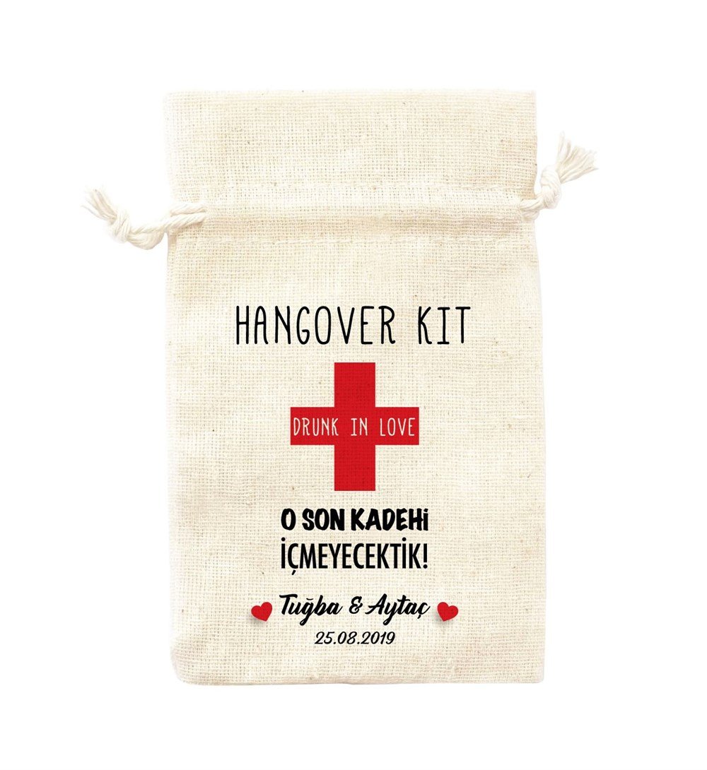 Baskılı Kese Hangover Kit Son Kadeh