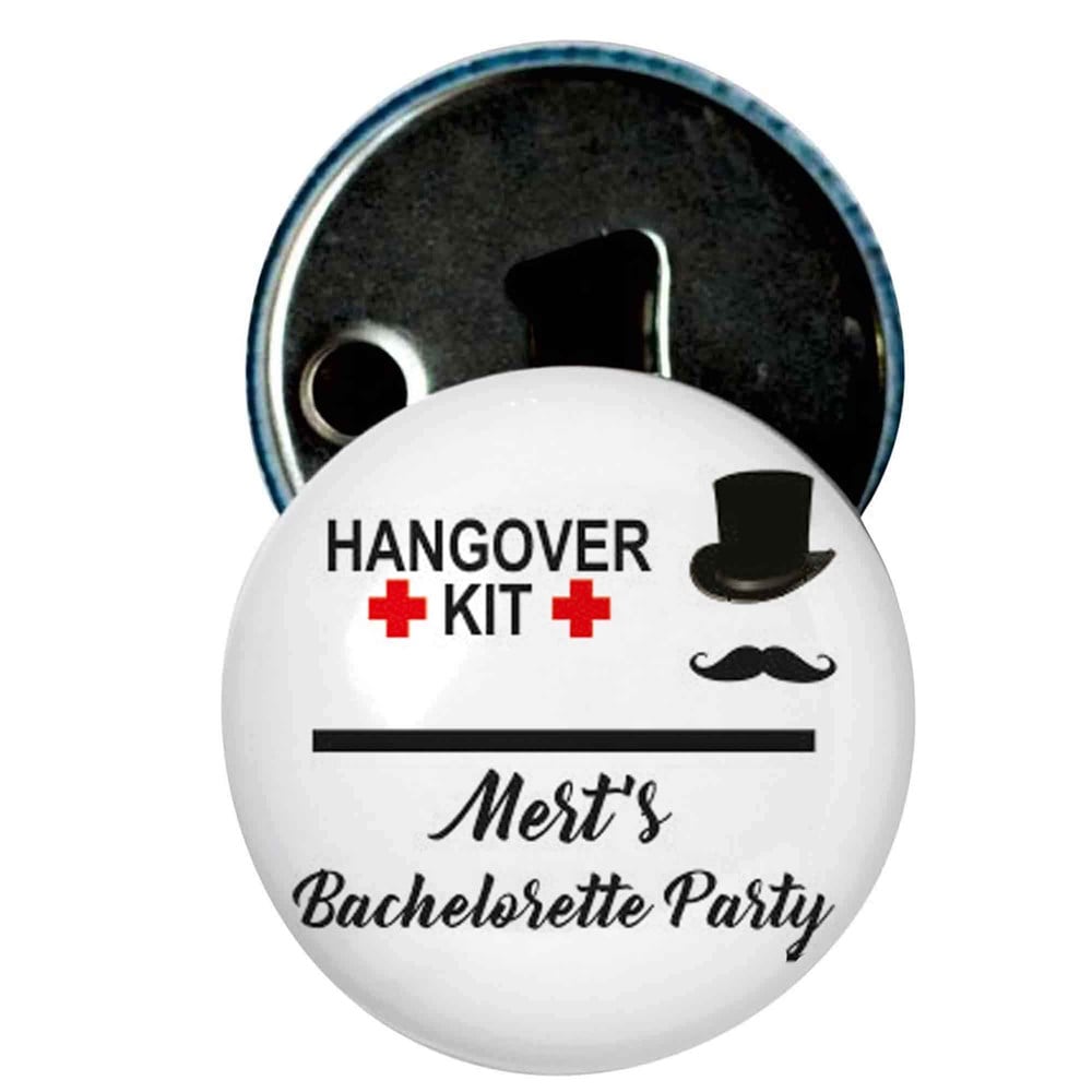 Bekarlığa Veda Erkeklere Hediyelik Magnet Kapak Açacak Hangover Şapka ve Bıyık