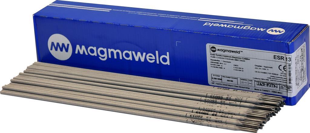 Kaynak MakinesiMagmaweldMagmaweld Rutil Kaynak Elektrodları ESR 13 3.25x350 MM