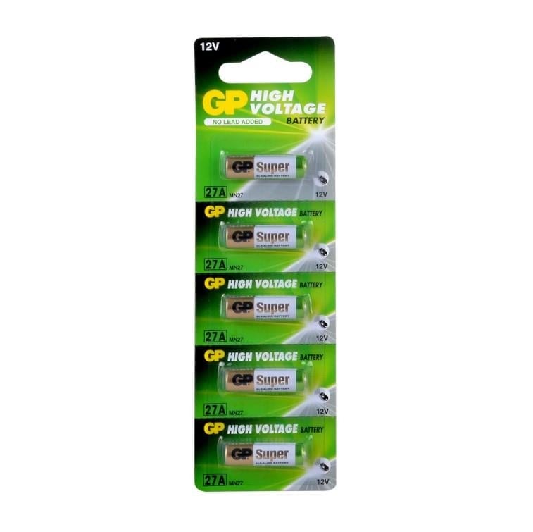 GP High Voltage 27A 12V Kumanda Pili 5'li