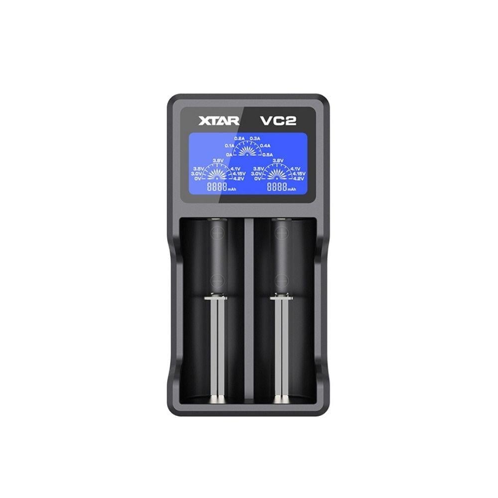 Xtar VC2 - Taşınabilir LCD Ekranlı Li-ion Pil Şarj Cihazı - 2li