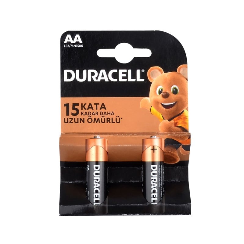 Duracell Kalem Pil AA Size Alkalin 2'li