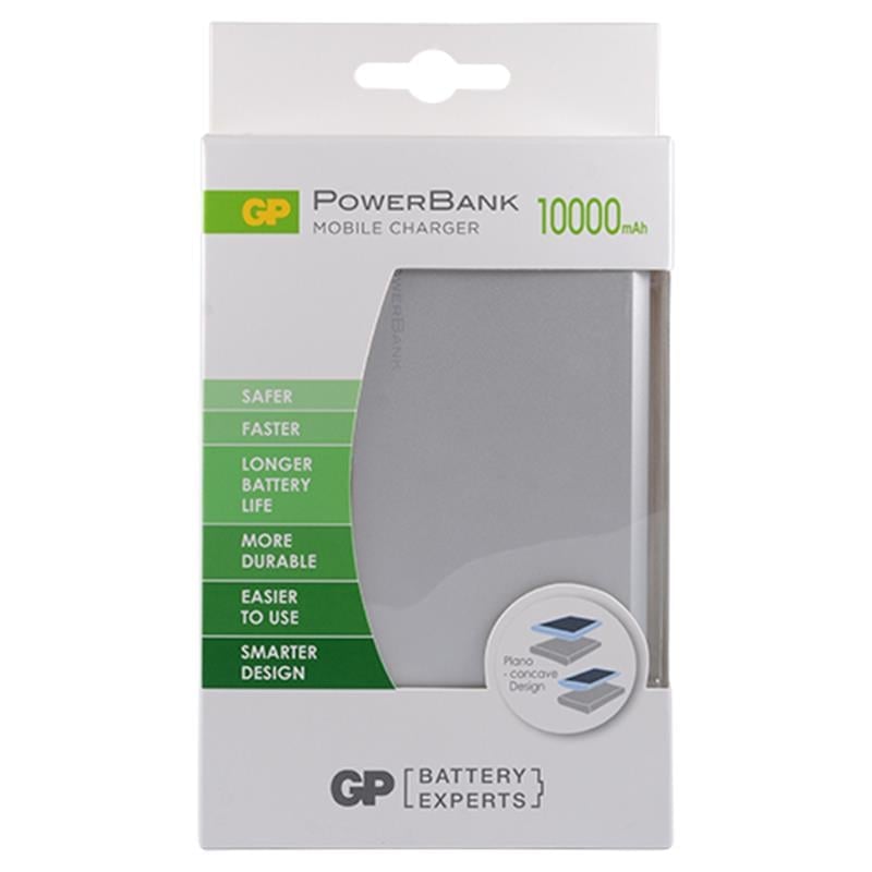GP GPFP10MSE-2B1 Powerbank Li-ion 10000 mAh Harici Batarya Gümüş