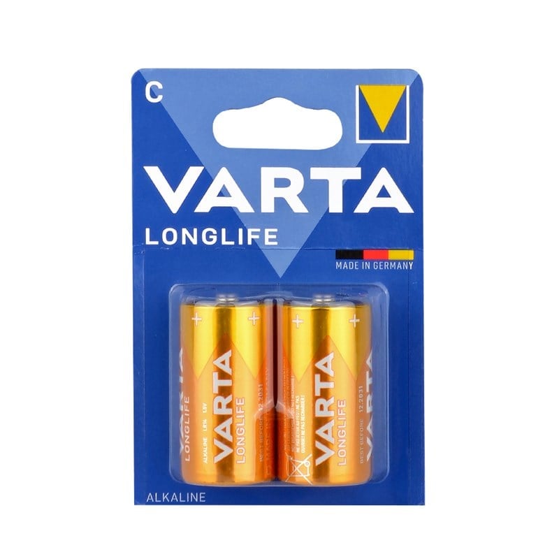 Varta 4114 Longlife C Size 2li Orta Boy Pil