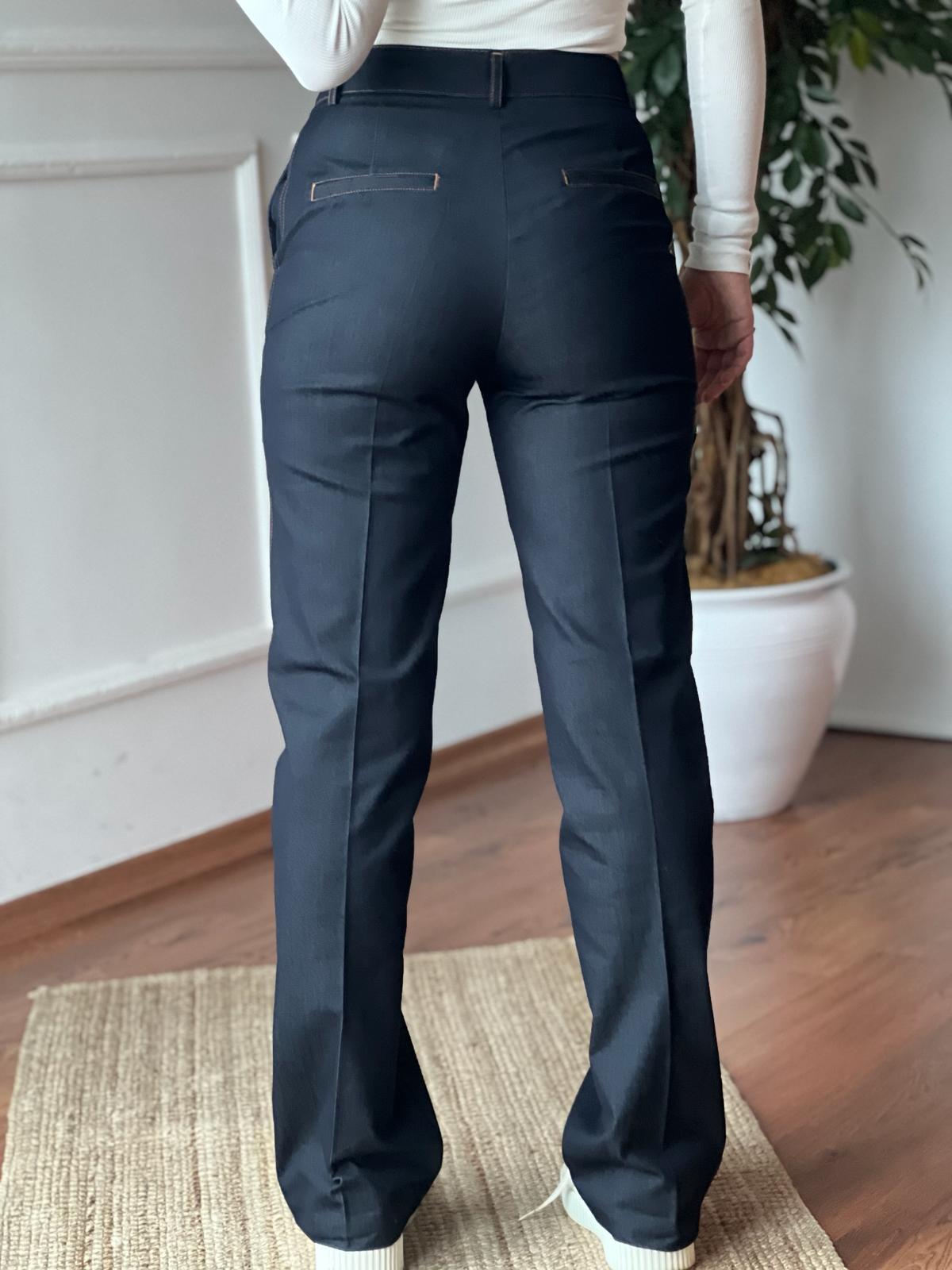 Boru Paça Pantolon 5171 Lacivert