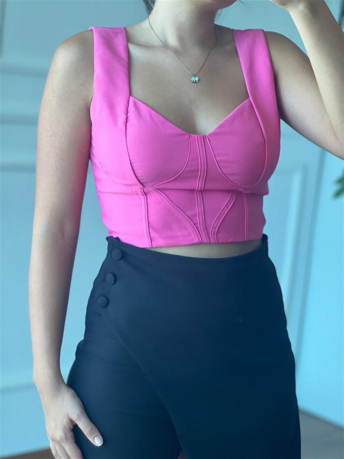 Crop Atlet 11382 Fuşya