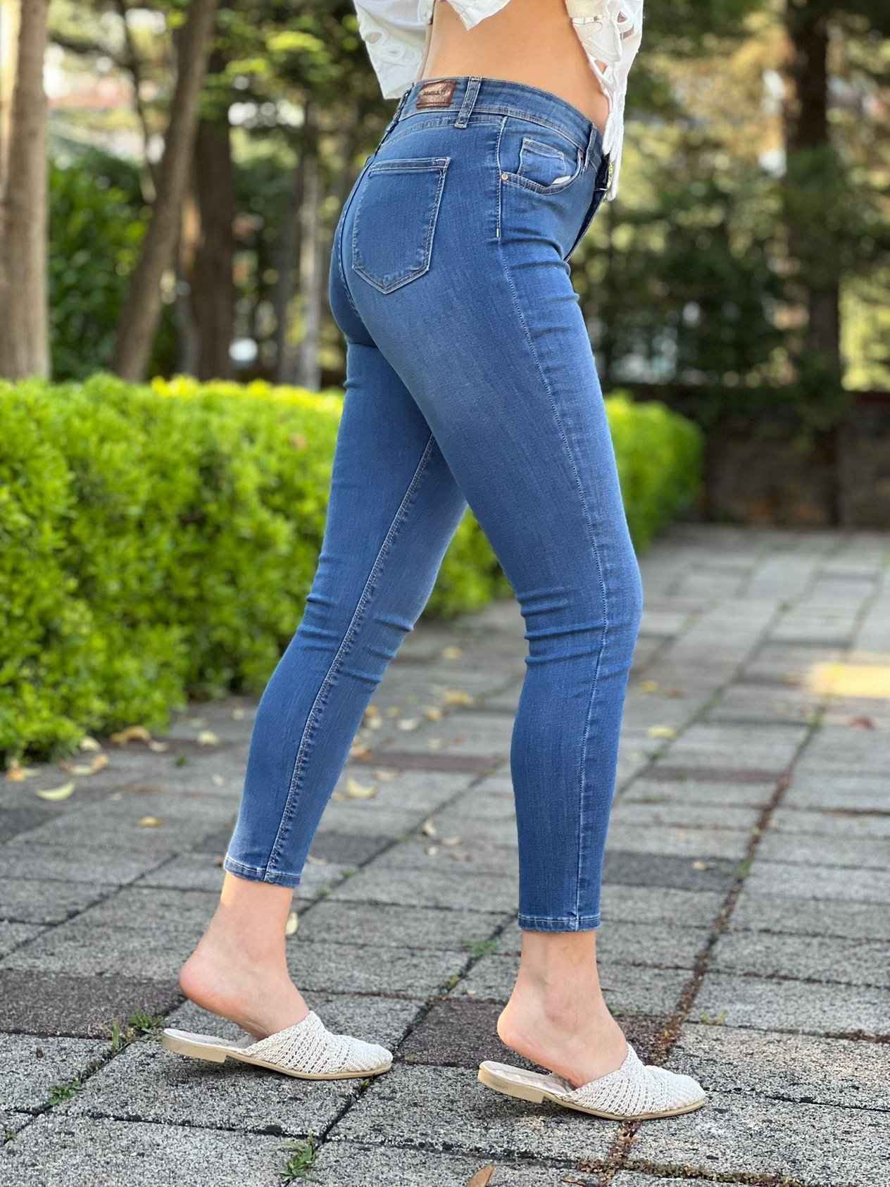 Dar Paça Pantolon 3529 Mavi