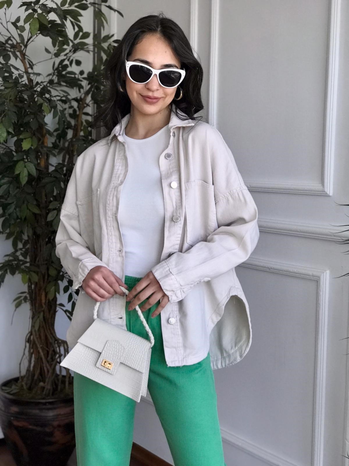 Gabardin Gömlek 2530 Taş