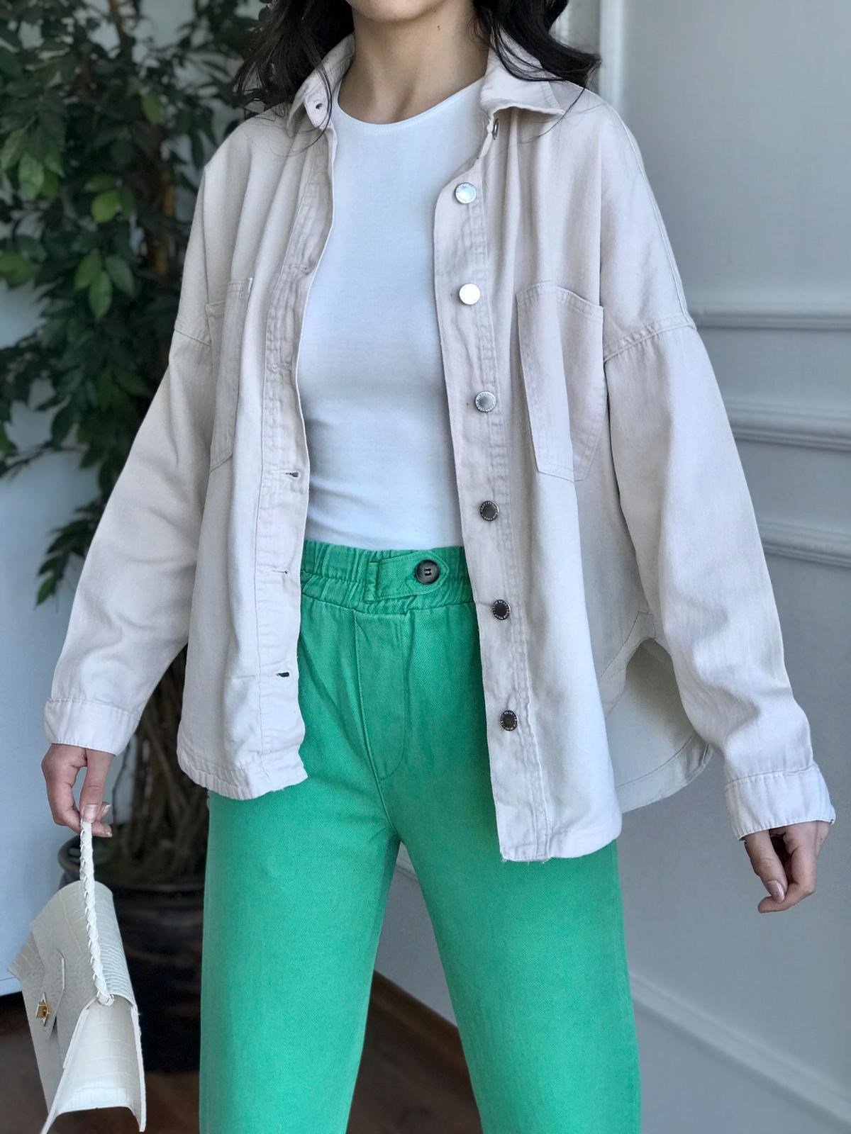 Gabardin Gömlek 2530 Taş