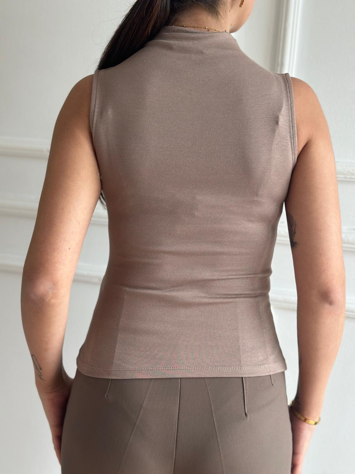 Modal Top Bluz 31399 Vizon