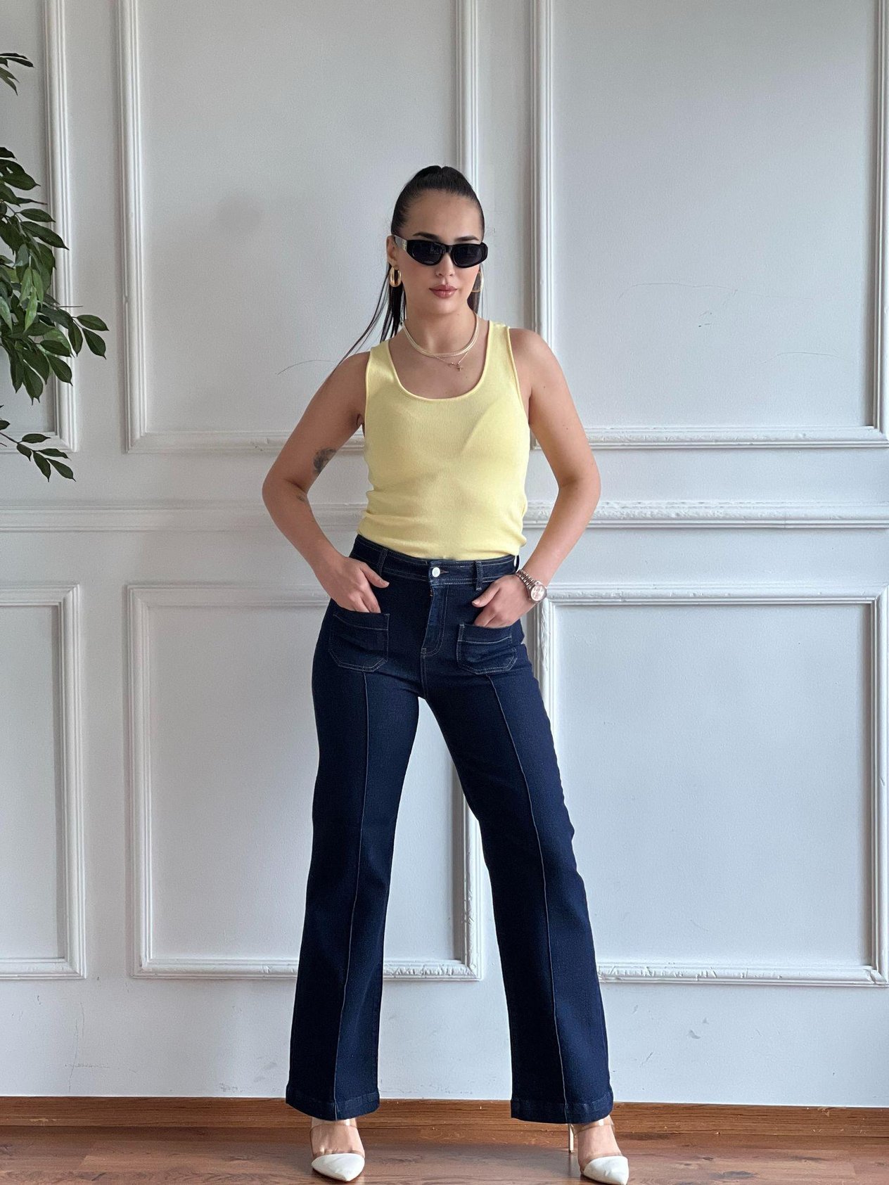 Seamless Full Lenght Pantolon 25713 Lacivert
