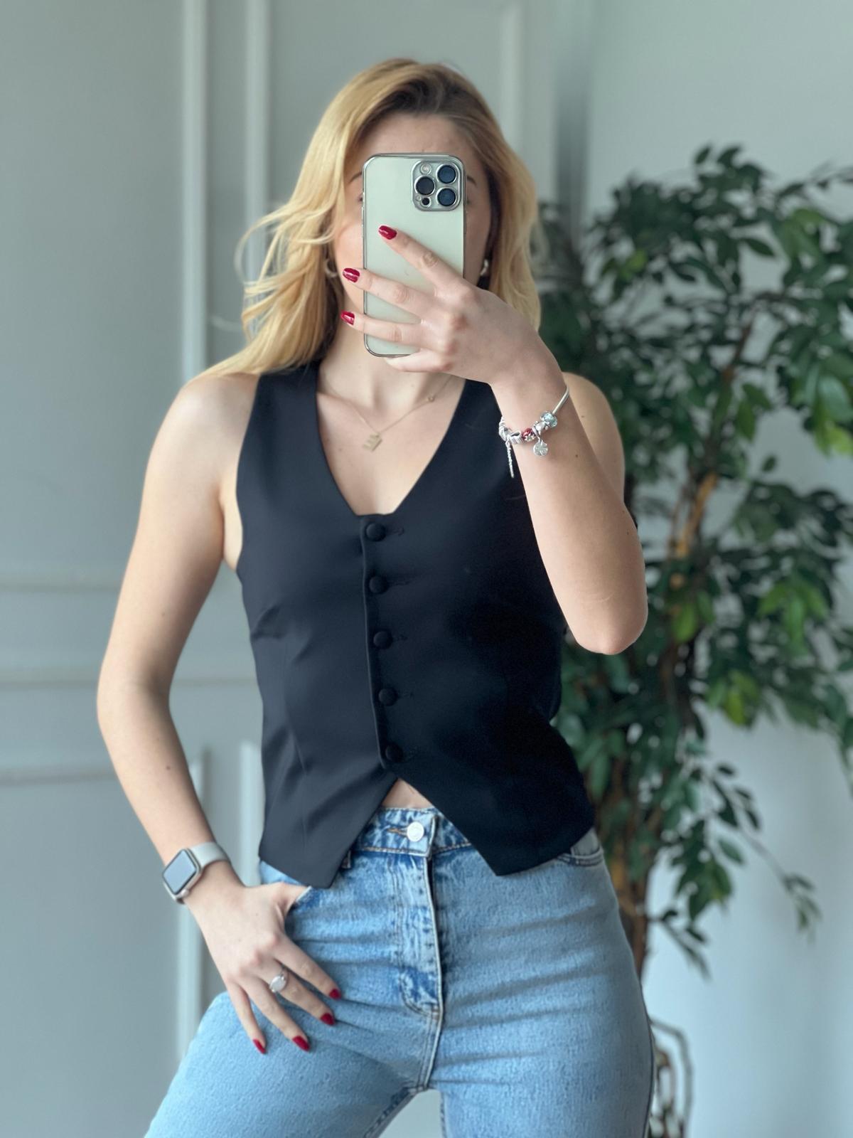 Yelek 16018 Siyah
