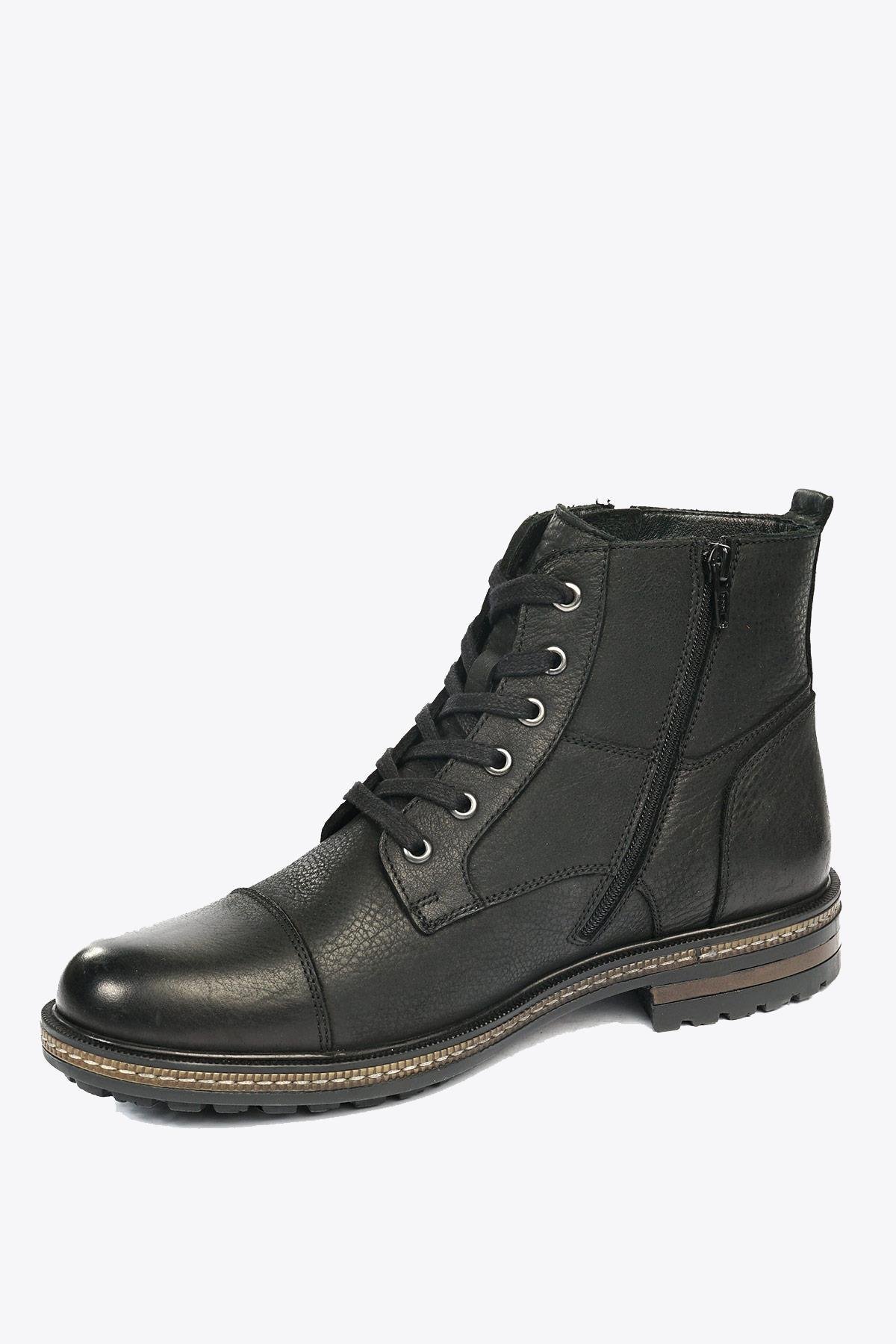 Hammer Jack Merdane Boot Hakiki Deri Siyah Yıkama Nubuk Outdoor Erkek Bot | 102 17400-M-5500