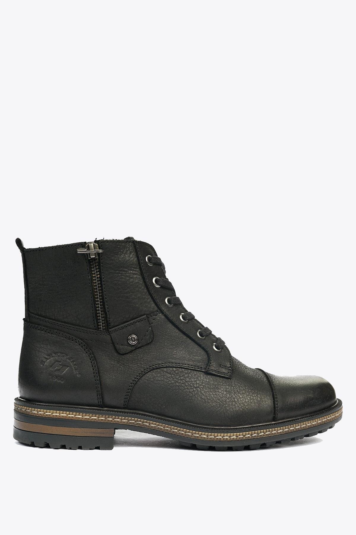 Hammer Jack Merdane Boot Hakiki Deri Siyah Yıkama Nubuk Outdoor Erkek Bot | 102 17400-M-5500