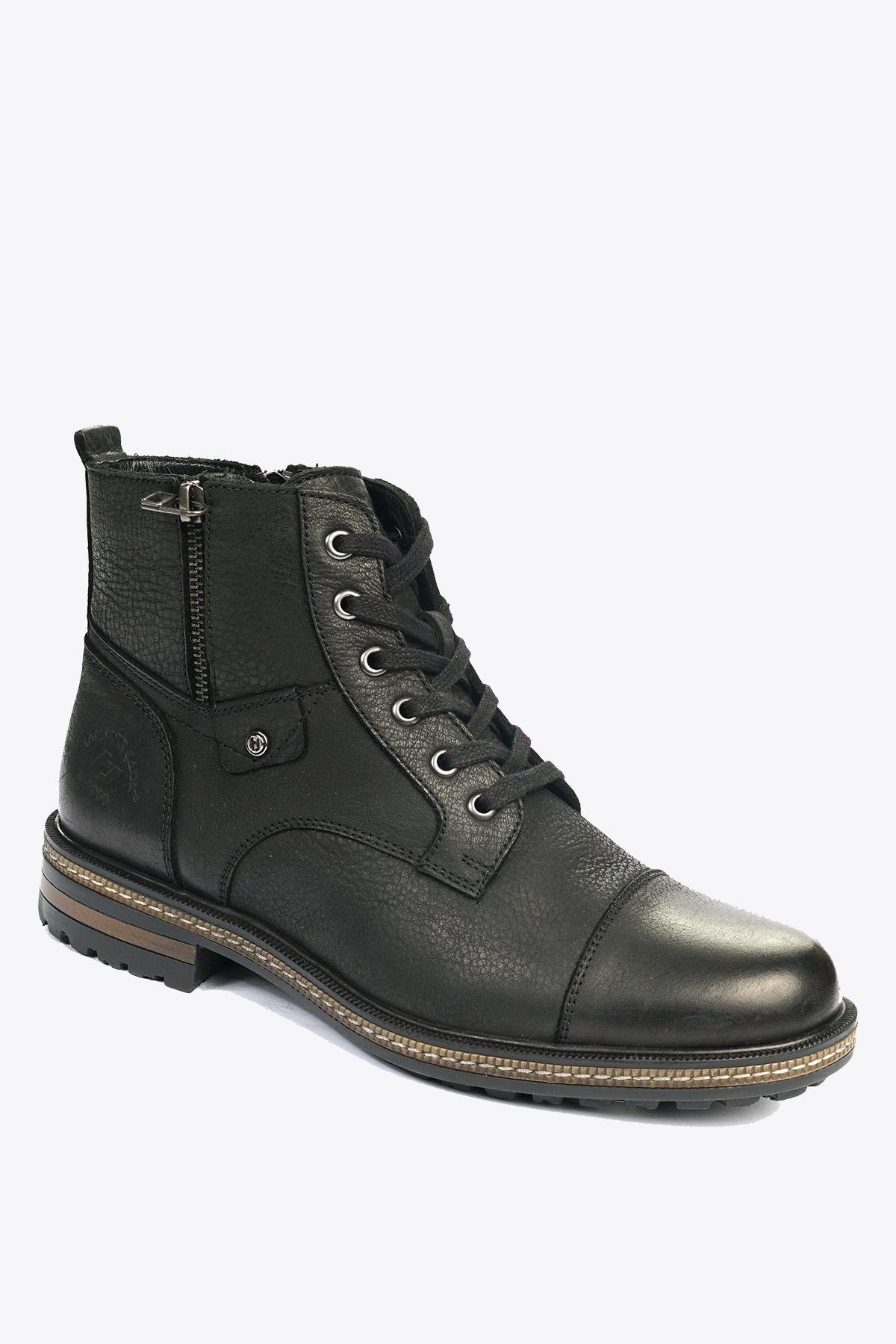 Hammer Jack Merdane Boot Hakiki Deri Siyah Yıkama Nubuk Outdoor Erkek Bot | 102 17400-M-5500