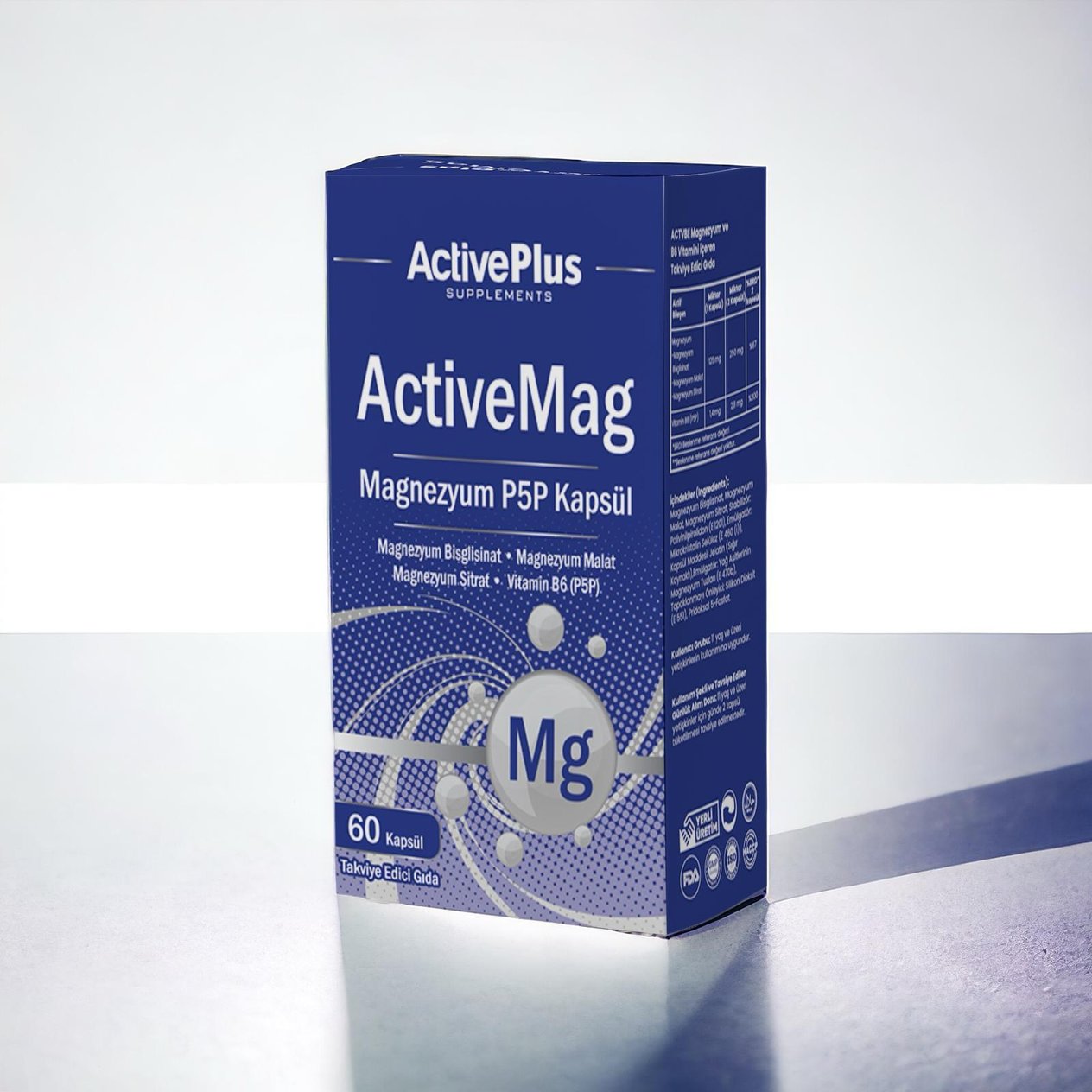 Active Plus Activemag Magnezyum P5p 60 Kapsül-Active Plus