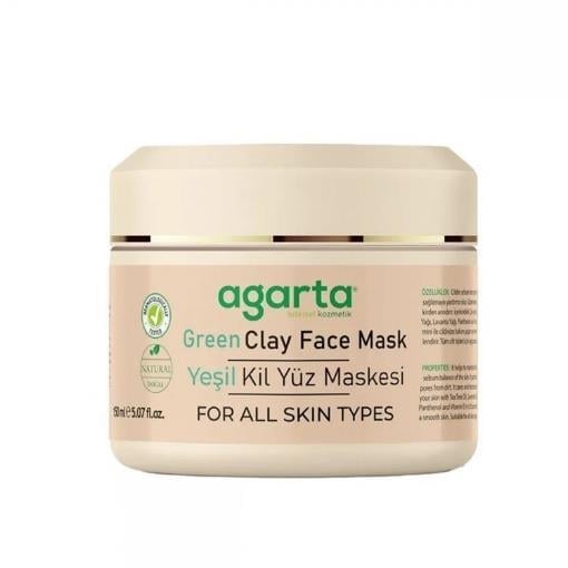 Agarta Green Clay Mask Yeşil Kil Yüz Maskesi 150 Ml