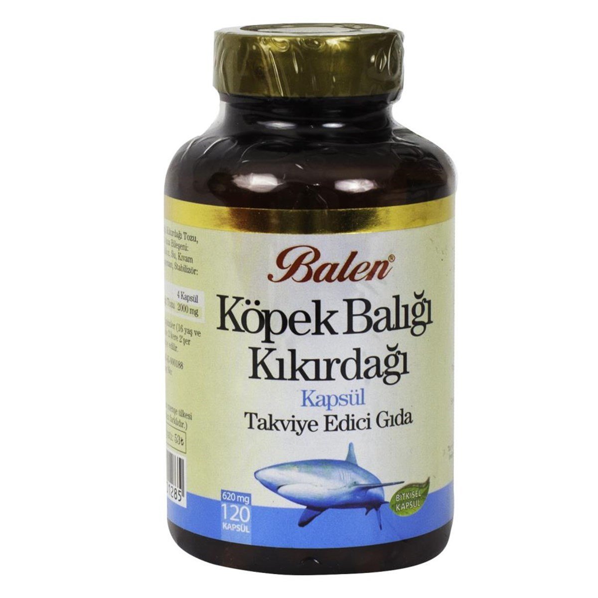 Balen Köpek Balığı Kıkırdağı 620 mg 120 kapsül