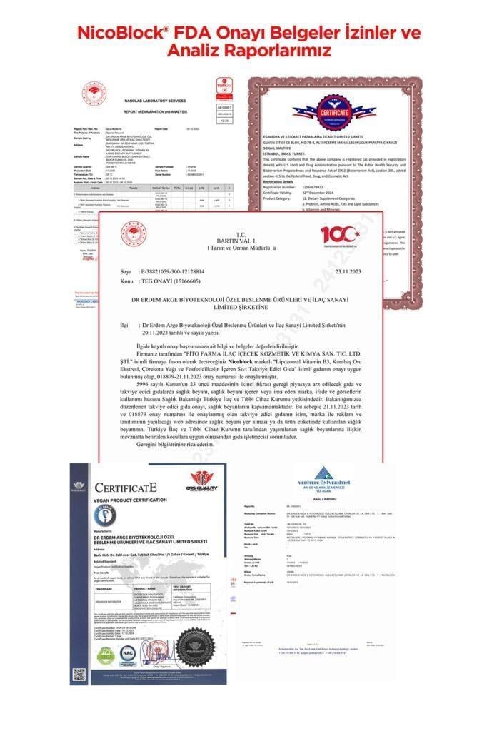 Dr. Erdem Nicoblock Lipozomal Vitamin B3  Gıda Takviyesi 300ml