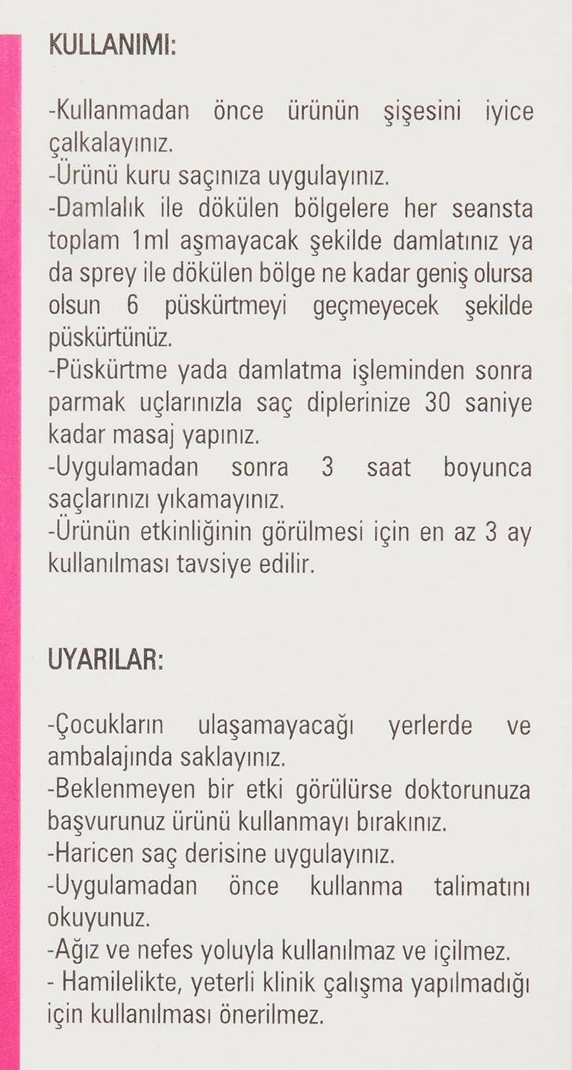 Hair Forte Bayan Sprey %2 Procapil - Saç Dökülmesine Karşı-Hairfarma