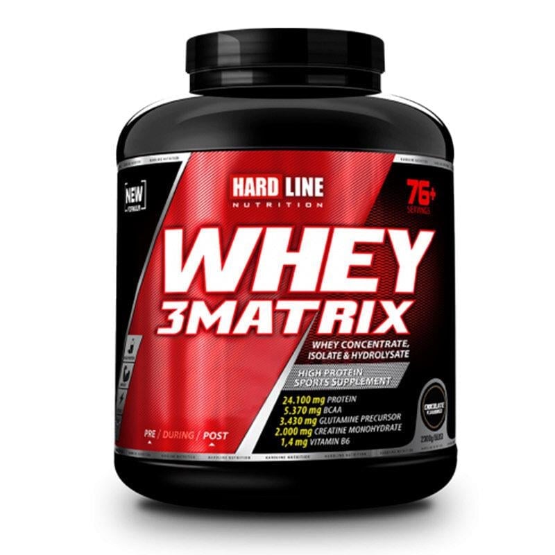 Hardline Nutrition Whey 3 Matrix Muzlu 2300 gr-HARDLINE
