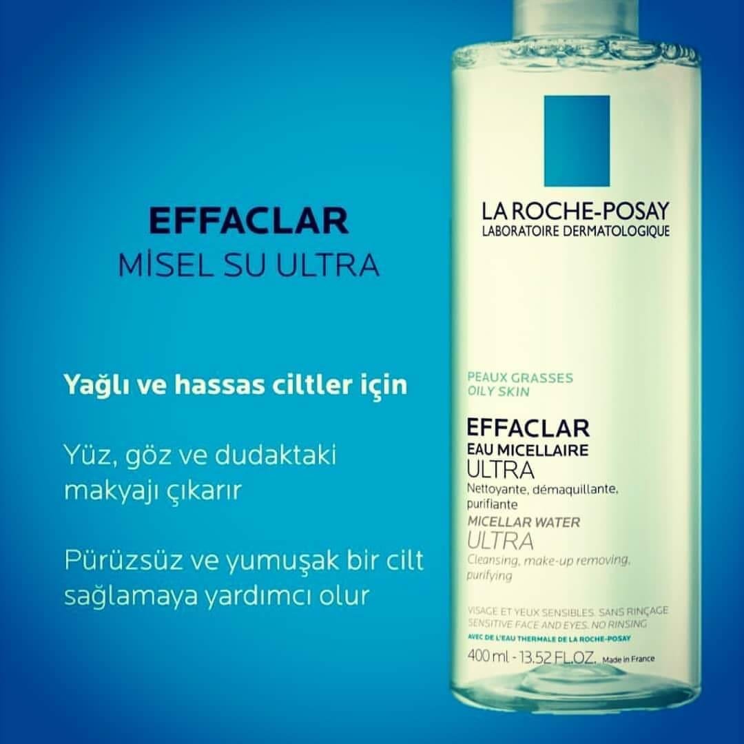 La Roche Posay Effaclar Yağlı Ciltler İçin Misel Su Ultra 400Ml-La Roche Posay