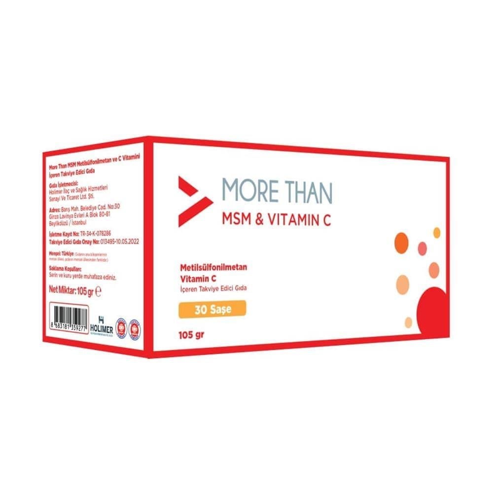 More Than MSM & Vitamin C 30 Saşe 105 gr-More Than