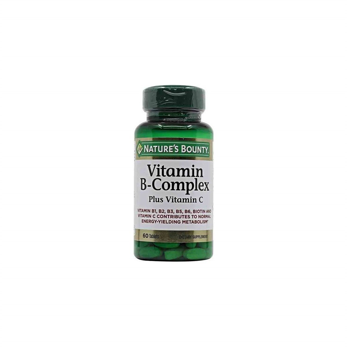 Nature's Bounty Vitamin B-Complex Plus Vitamin C 60 Tablet-Natures Bounty