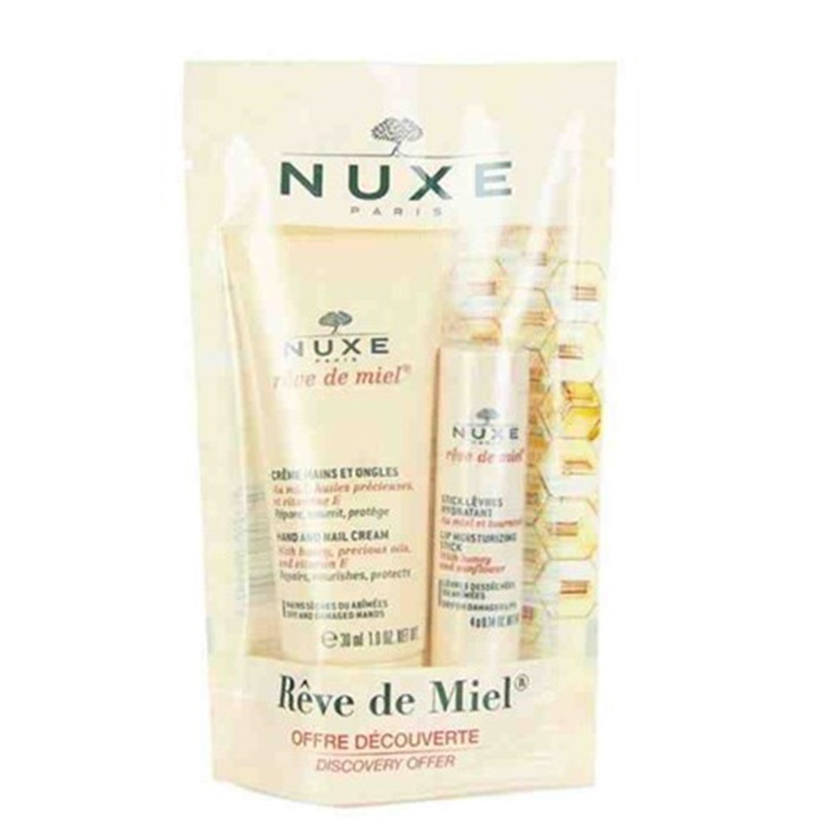 Nuxe Reve De Miel El Ve Tırnak Kremi 30 Ml & Dudak Kremi 4 Gr Set