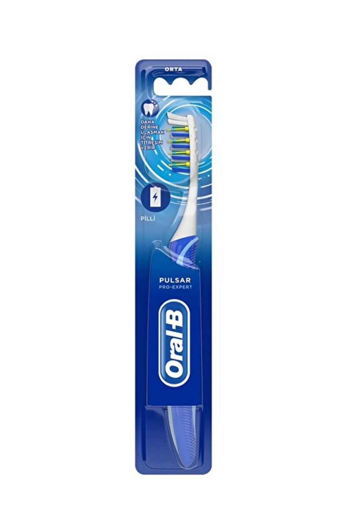 Oral-B Diş Fırçası Pilli Titreşimli Pro-Expert Pulsar 35 Orta-Oral-B