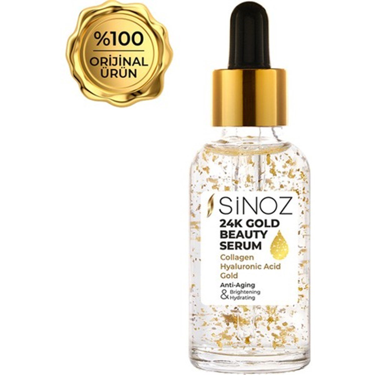 Sinoz 24K Altın Yüz Bakım Serumu 30 ml