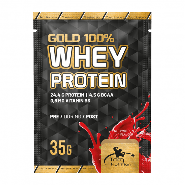 Torq Nutrition Gold Whey Protein 35 gr x 14 Saşe - Çilek-TORQ NUTRITION