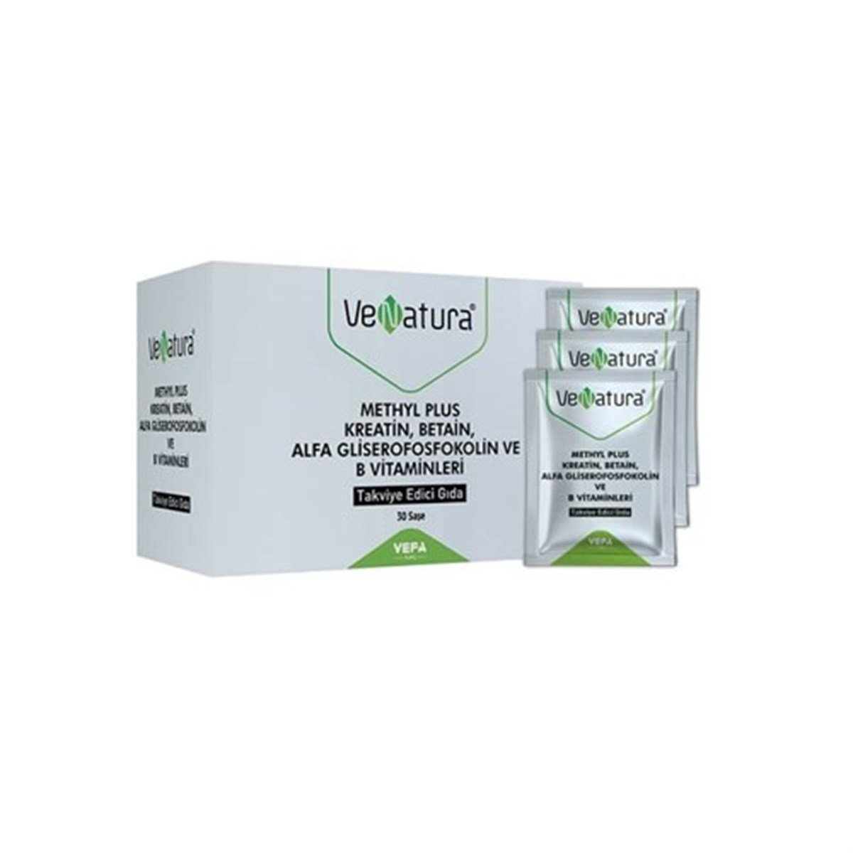 Venatura Methyl Plus Kreatin, Betain, Alfa Gliserofosfokolin ve B Vitaminleri 30 Saşe