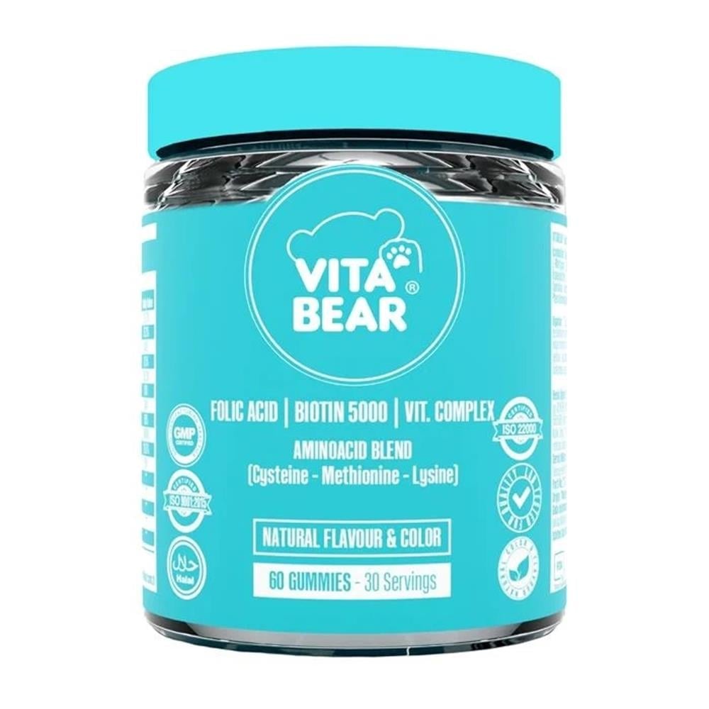 Vita Bear Strong Hair 60 Gummies-Vita Bear
