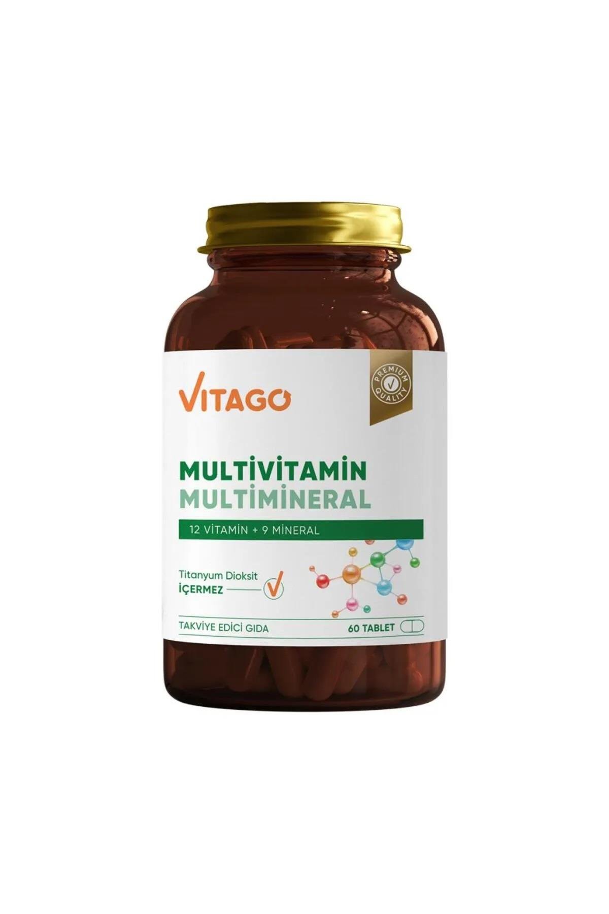 Vitago Multivitamin Multimineral Koenzim Q-10 İçeren Tablet 60'lı-VITAGO