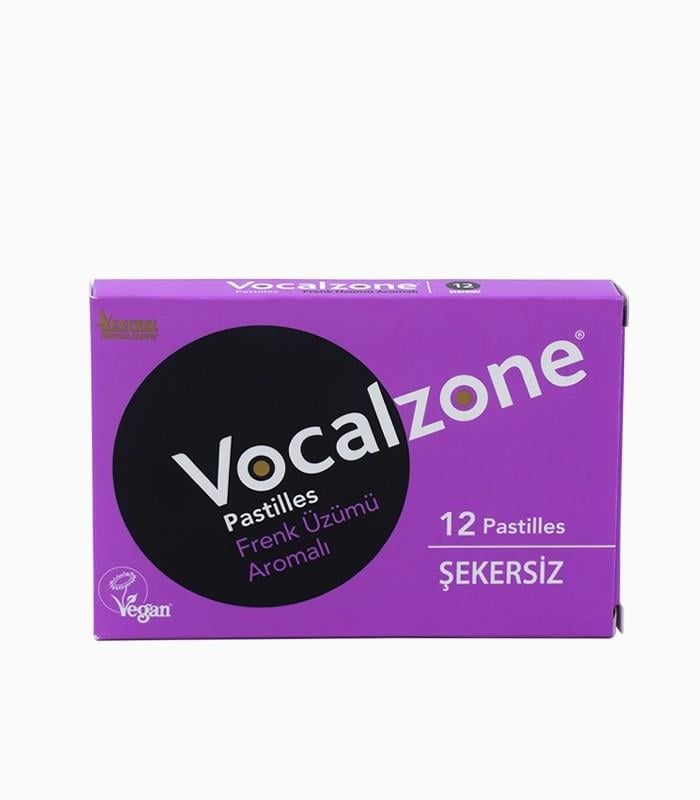 Vocalzone Frenk Üzümlü Pastil 12'li-Vocalzone