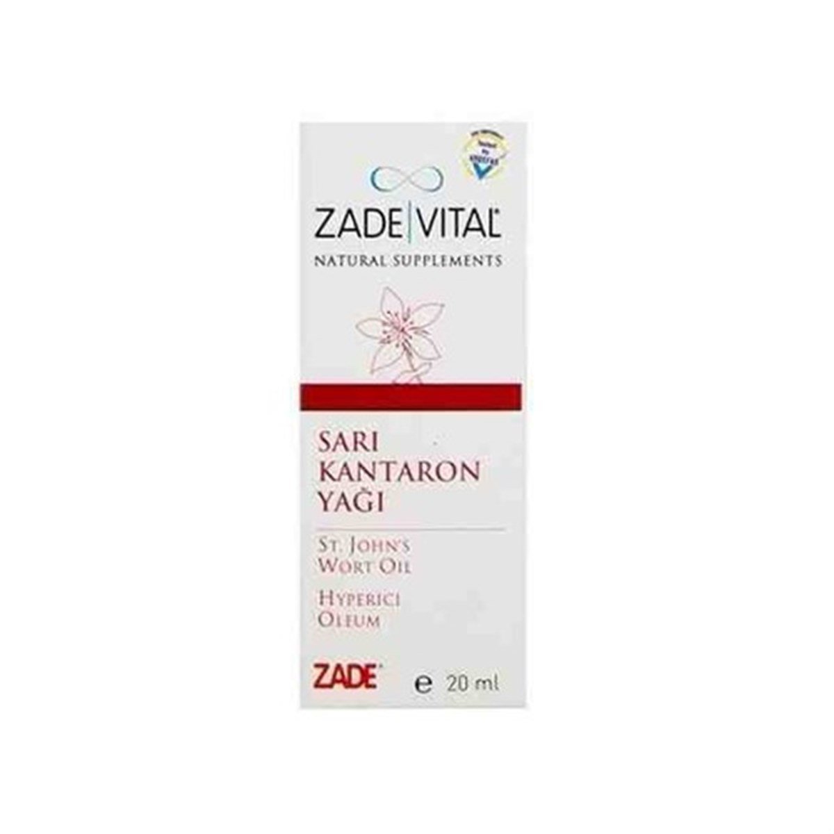 Zade Vital Sarı Kantaron Yağı Cam Şişe 20 Ml
