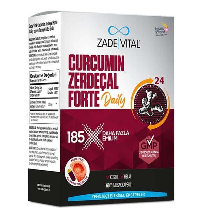 Zade Vital Zerdeçal-Curcuma Longa Blister 40 Kapsül-Zade Vital