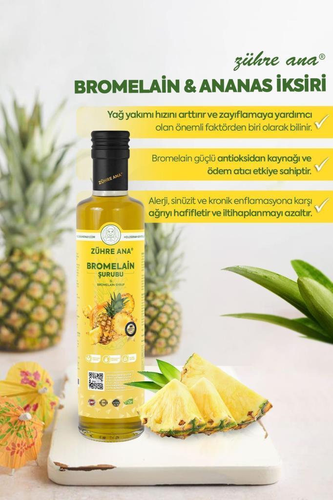 Zühre Ana Bromelain Ananas İçeren Detox Şurubu 250ML