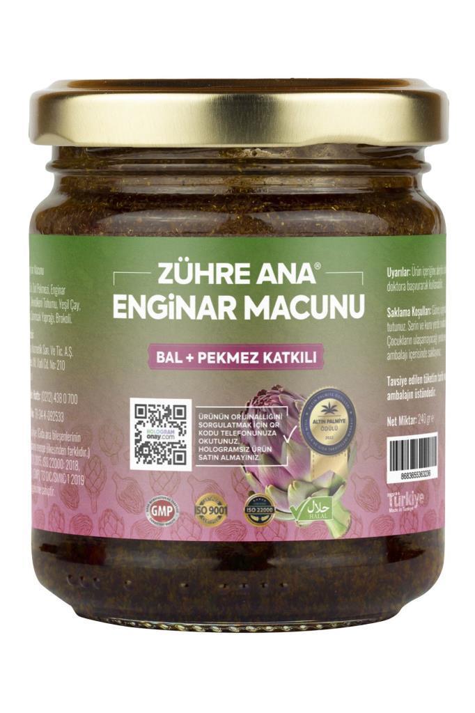 Zühre Ana Enginar Macunu Bal ve Pekmez Katkılı Macun 240 Gr