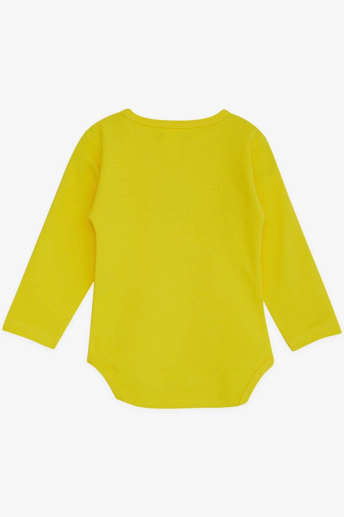 Breeze Erkek Bebek Çıtçıtlı Zıbın Body Aslancık Baskılı Neon Sarı (9 Ay-3 Yaş)