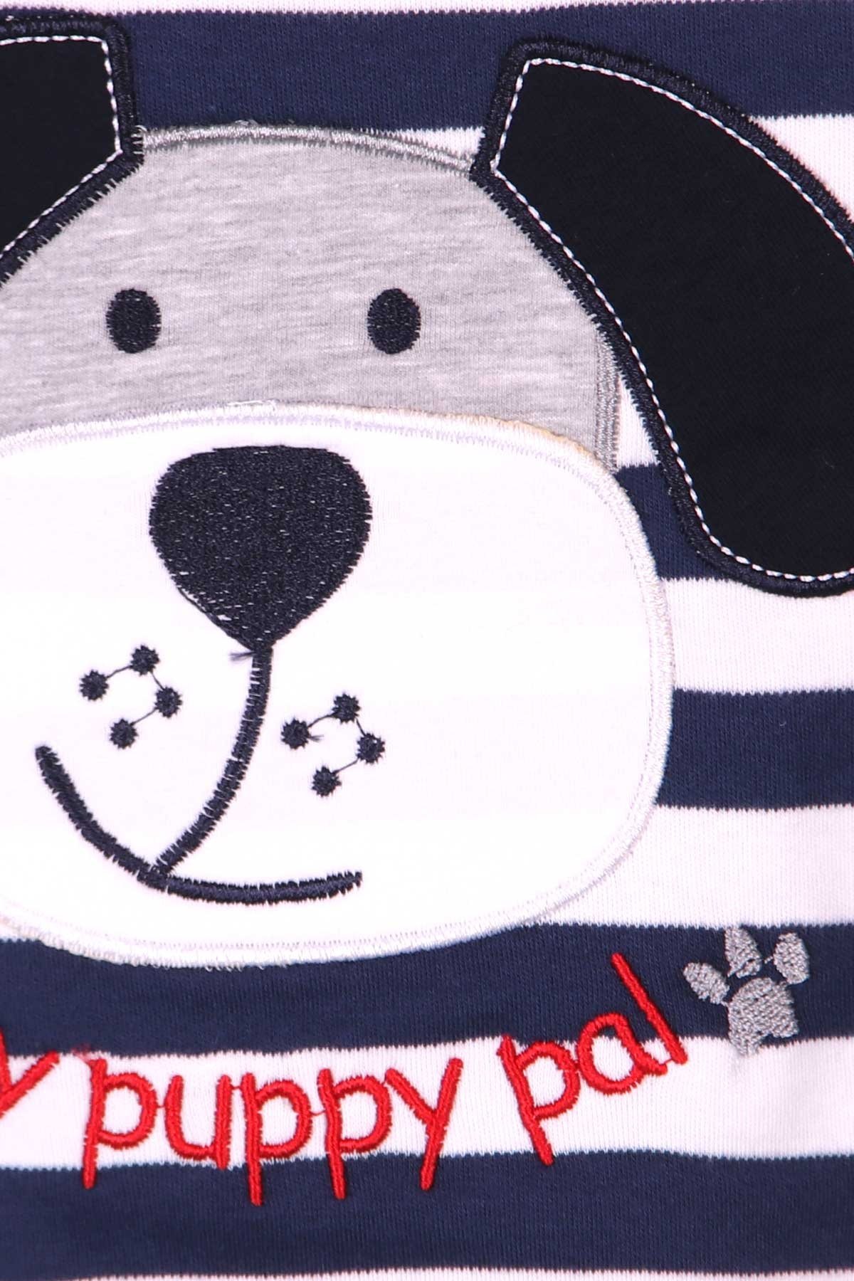 Breeze Erkek Bebek Eşofman Takımı Köpekli Lacivert (9 Ay-3 Yaş)