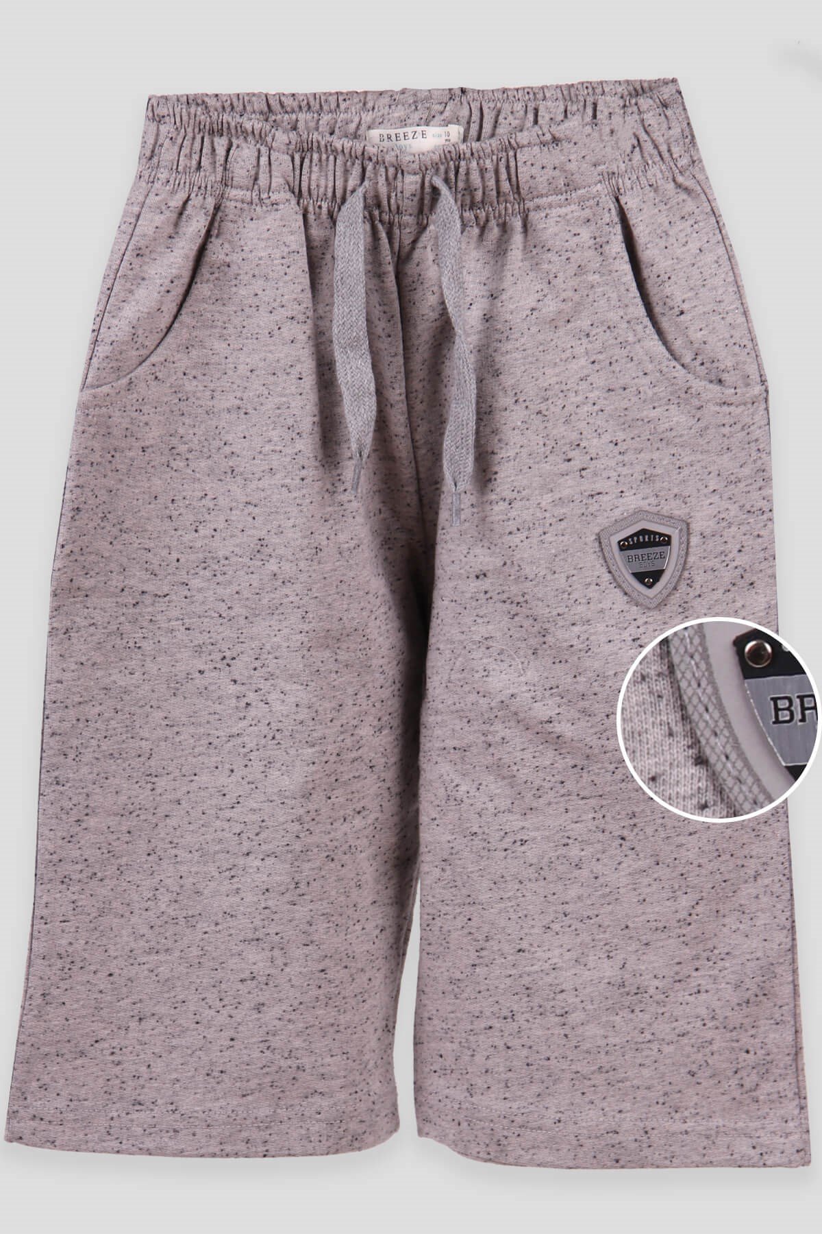 Breeze Erkek Çocuk Kapri Breeze Armalı Gri (10-14 Yaş)