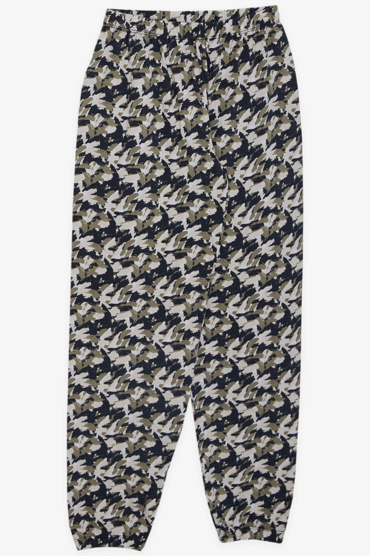 Breeze Erkek Çocuk Pijama Takımı Boya Desenli Karışık Renk (9-12 Yaş)