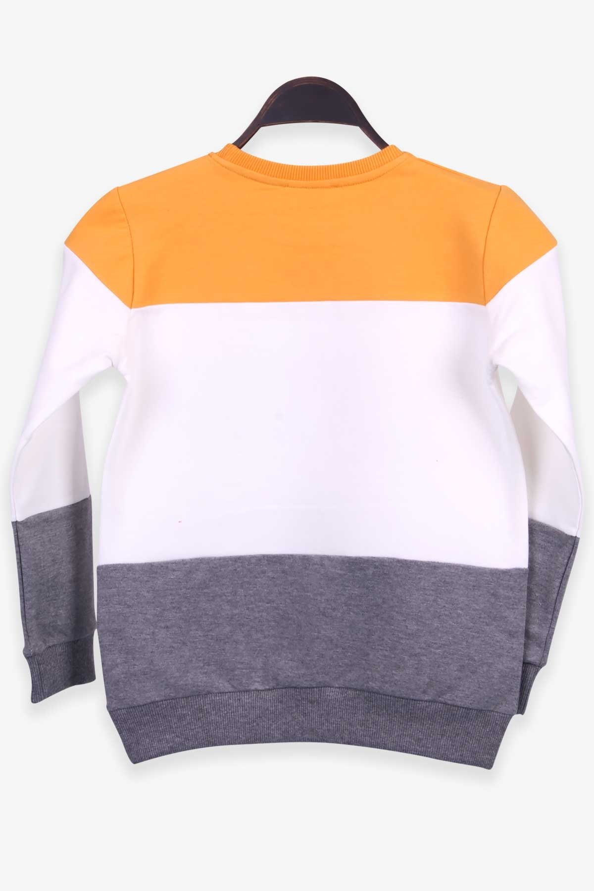 Breeze Erkek Çocuk Sweatshirt Strong Nakışlı Ekru (8-14 Yaş)